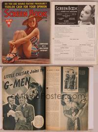9c067 SCREEN BOOK magazine June 1939, full-length sexy Virginia Bruce in bathing suit & hat!
