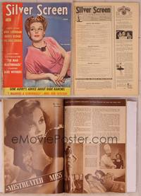 9c079 SILVER SCREEN magazine June 1942, portrait of sexy Ann Sheridan wearing a Monica gown!