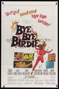 9d103 BYE BYE BIRDIE 1sh '63 cool artwork of sexy Ann-Margret dancing, Dick Van Dyke, Janet Leigh