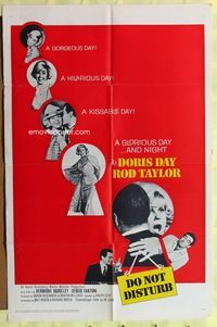 9d208 DO NOT DISTURB 1sh '65 Doris Day, Rod Taylor, Hermione Baddeley, a glorious day & night!