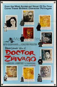 9d212 DOCTOR ZHIVAGO style C 1sh '65 Omar Sharif, Julie Christie, David Lean epic, Piotrowski art!
