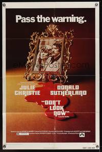 9d218 DON'T LOOK NOW 1sh '73 Nicolas Roeg directed, Julie Christie, Donald Sutherland!