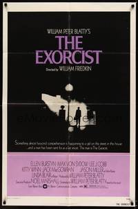 9d267 EXORCIST 1sh '74 William Friedkin, Max Von Sydow, William Peter Blatty horror classic!