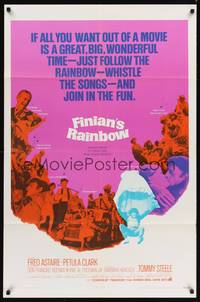 9d293 FINIAN'S RAINBOW 1sh '68 Fred Astaire, Petula Clark, directed by Francis Ford Coppola!