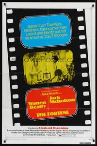 9d314 FORTUNE 1sh '75 Jack Nicholson & Warren Beatty are not as smart as the Three Stooges!