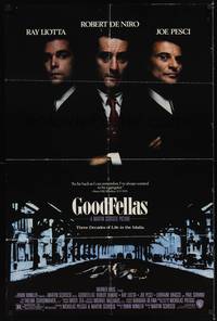 9d374 GOODFELLAS DS 1sh '90 Robert De Niro, Joe Pesci, Ray Liotta, Martin Scorsese classic!