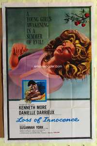 9d524 LOSS OF INNOCENCE 1sh '61 Danielle Darrieux, Kenneth More, a young girl's awakening!