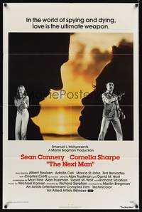 9d606 NEXT MAN 1sh '76 Sean Connery, sexy Cornelia Sharpe, love is the ultimate weapon!