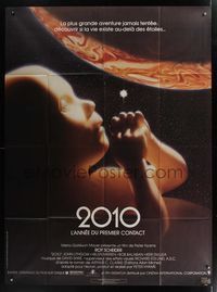 9e146 2010 French commercial poster '84 the year we make contact, sequel to 2001: A Space Odyssey!