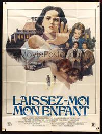 9e164 BLACK MARKET BABY French 1p '77 artwork of Linda Purl & top cast by Roger Boumendil!