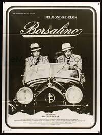 9e168 BORSALINO French 1p '70 Jean-Paul Belmondo & Alain Delon in Rolls Royce, Jacques Deray