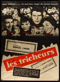 9e178 CHEATERS C French 1p '58 Marcel Carne's Les Tricheurs, aimless teens in post-WWII France!
