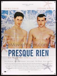 9e183 COME UNDONE French 1p '00 Presque Rien, barechested Elkaim & Rideau, homosexual romance!