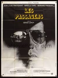 9e334 PASSENGERS French 1p '77 Les Passagers, c/u of Jean-Louis Trintignant in cool shades!