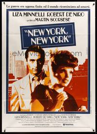 9e524 NEW YORK NEW YORK Italian 1p '77 different close up of Robert De Niro & Liza Minnelli!