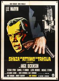 9e543 POINT BLANK Italian 1p R74 John Boorman film noir, different art of Lee Marvin & gun!