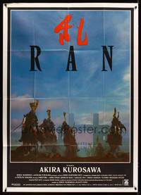 9e548 RAN Italian 1p '86 directed by Akira Kurosawa, classic Japanese samurai war movie!