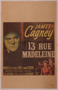 9e003 13 RUE MADELEINE WC '46 great art of James Cagney who must stop double agent Conte!