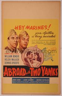 9e006 ABROAD WITH 2 YANKS WC '44 Marines William Bendix & Dennis O'Keefe lust after Helen Walker!