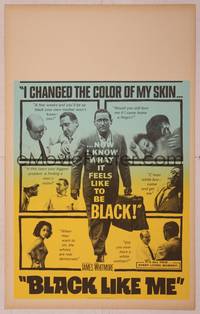 9e018 BLACK LIKE ME Benton WC '64 Carl Lerner, James Whitmore, know what it feels like to be black!