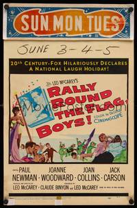 9e095 RALLY ROUND THE FLAG BOYS WC '59 Paul Newman loves Joanne Woodward!