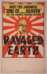 9e096 RAVAGED EARTH WC '40s anti-Japanese World War II propaganda with stereotype artwork!!