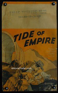 9e123 TIDE OF EMPIRE WC '29 art of Tom Keene romancing Renee Adoree, written by Peter B. Kyne!