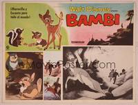 9f620 BAMBI Mexican LC R60s Walt Disney cartoon deer classic, great art with Thumper & Flower!