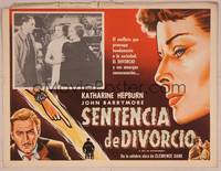 9f626 BILL OF DIVORCEMENT Mexican LC R50s John Barrymore, Burke, & Katherine Hepburn!
