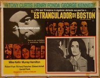 9f627 BOSTON STRANGLER Mexican LC '68 Tony Curtis, great image of thirteen female victims!