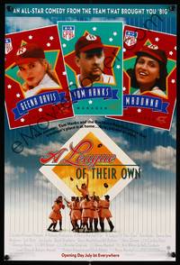 9f034 LEAGUE OF THEIR OWN lot of 27 advance mini posters '92 Tom Hanks, Madonna, women's baseball!