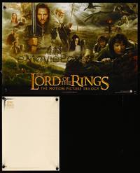 9f035 LORD OF THE RINGS TRILOGY lot of 14 mini posters & letterheads '00s Peter Jackson, Tolkein