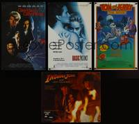 9f026 LOT OF 12 VIDEO LIGHT BOX INSERTS 12 DS posters '80s-90s Bad Lieutenant ,Piano & more!