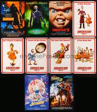 9f020 LOT OF 46 MINI MOVIE POSTERS 46 posters '90s-00s Darkman, Child's Play 3, Star Trek & more