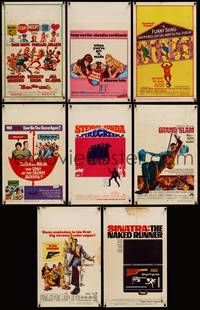 9f010 LOT OF 50 WINDOW CARDS 50 WCs '60s Eight on the Lam, Don't make Waves, Naked Runner & more!