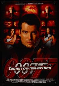 9f029 TOMORROW NEVER DIES lot of 95 mini posters '97 close up of Pierce Brosnan as James Bond 007!