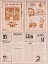 9f057 APPLE DUMPLING GANG pressbook '75 Disney, Don Knotts wanted for chicanery & tomfoolery!