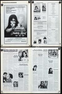 9f061 AUDREY ROSE pressbook '77 Susan Swift, Anthony Hopkins, a haunting vision of reincarnation!