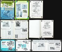 9f071 BEDKNOBS & BROOMSTICKS pressbook '71 Walt Disney, Angela Lansbury, great cartoon art!