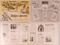 9f077 BIKINI BEACH pressbook '64 Frankie Avalon, Annette Funicello, sexy Martha Hyer!