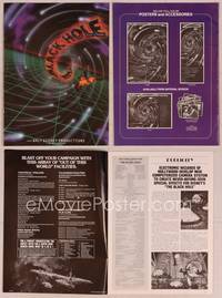 9f081 BLACK HOLE pressbook '79 Disney sci-fi, Schell, Anthony Perkins, Robert Forster & Mimieux!