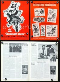 9f085 BLACKBEARD'S GHOST pressbook '68 Walt Disney, artwork of wacky pirate Peter Ustinov!