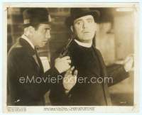 9g019 ANGELS WITH DIRTY FACES other company 8x10 still '38 Humphrey Bogart holding gun on O'Brien!