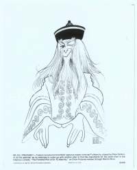 9g133 FIENDISH PLOT OF DR. FU MANCHU 8x10 still '80 great art of Peter Sellers by Al Hirschfeld!