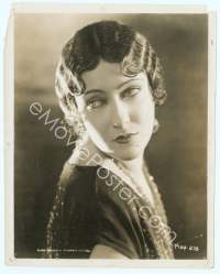 9g156 GLORIA SWANSON 8x10 still '20s head & shoulders portrait, she's made up & looking sad!