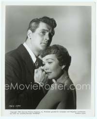 9g277 MAGNIFICENT OBSESSION 8x10 still '54 anguished Rock Hudson holding blind Jane Wyman!