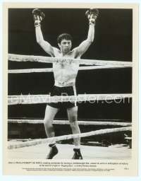 9g363 RAGING BULL 8x10 still '80 Scorsese, boxer Robert De Niro standing triumphant in the ring!