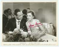 9g379 ROBERTA signed 8x10 still '35 by Irene Dunne, who's seated at a table wearing cool tiara!