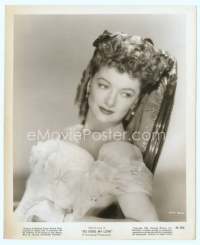 9g406 SO GOES MY LOVE 8.25x10 still '46 wonderful close up of beautiful of Myrna Loy in period dress