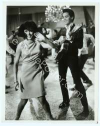 9g419 SPINOUT 8x10 still '66 Elvis playing guitar with sexy go-go girl dancing next to him!